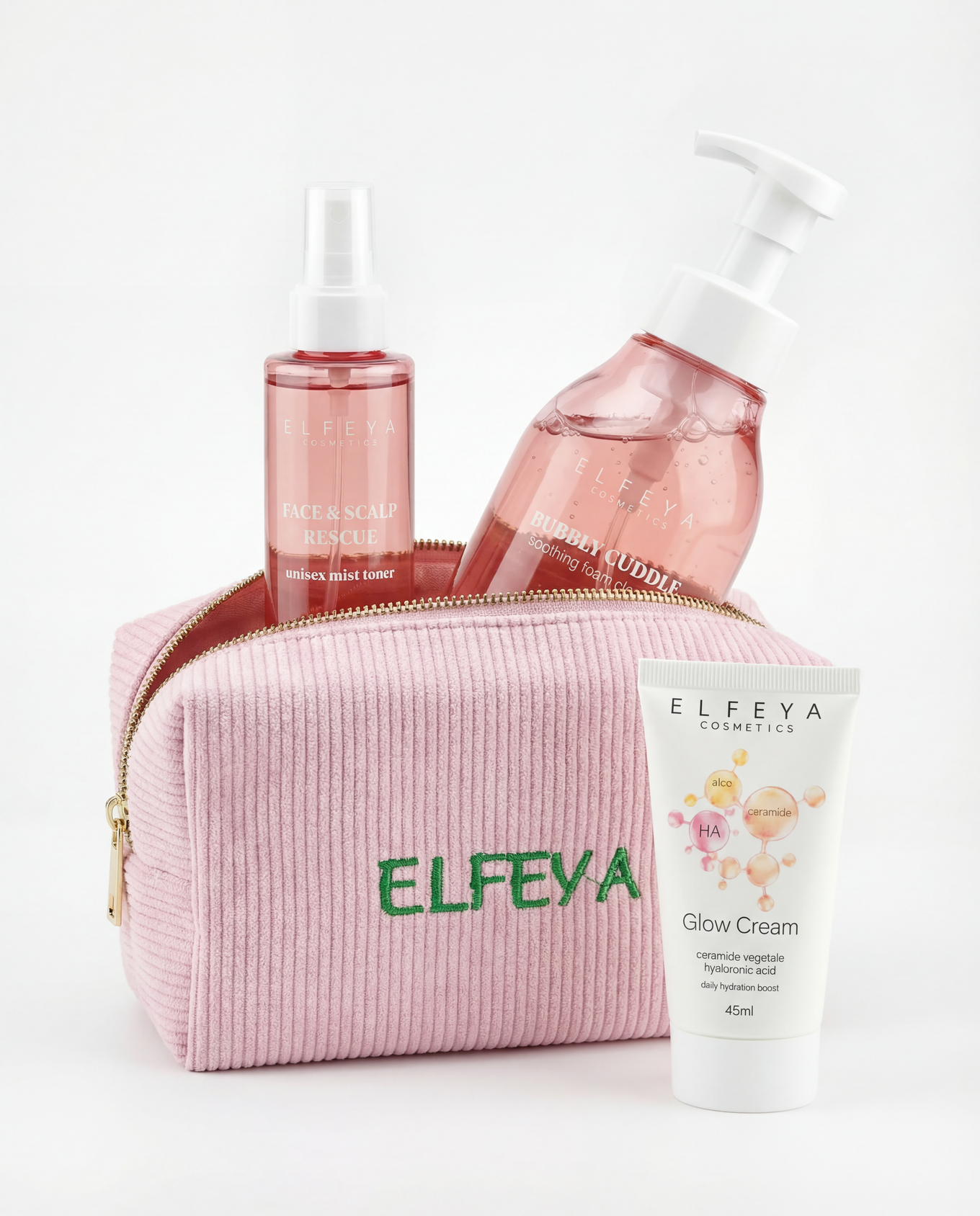 Sensitive Skin 3-Step Face Routine - Cleanse, Mist & Cream