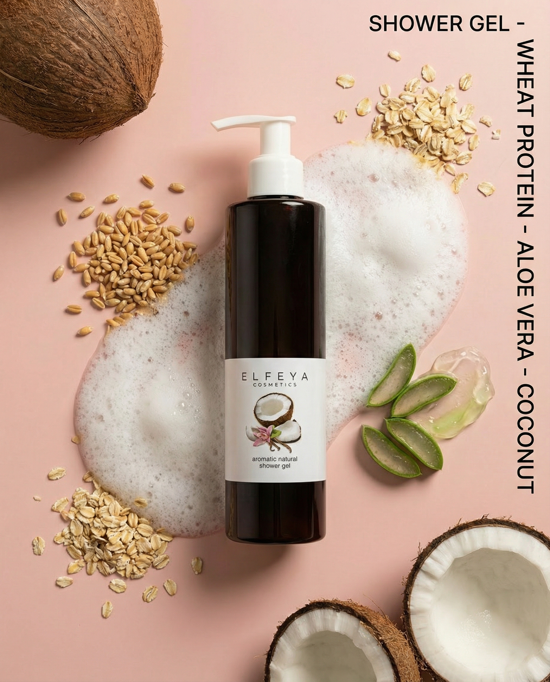 Exotic Tropical Shower Gel  Coconut & Vanilla aroma