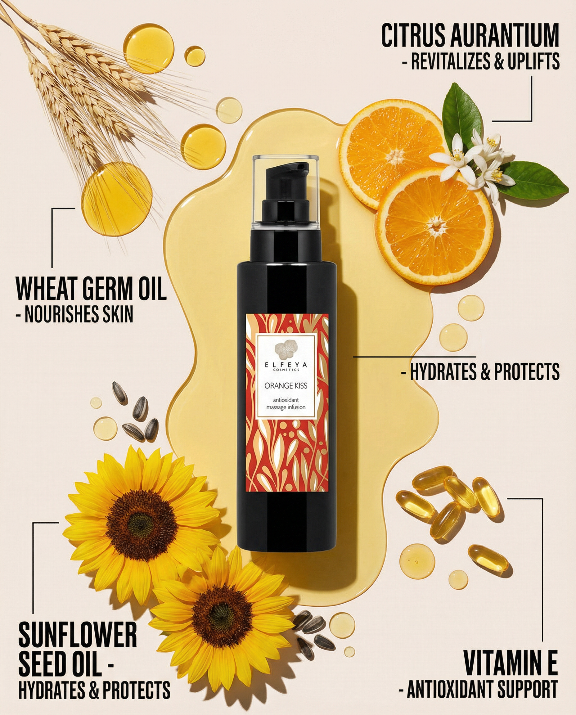 SPA Orange Kiss Antioxidant  Massage Oil