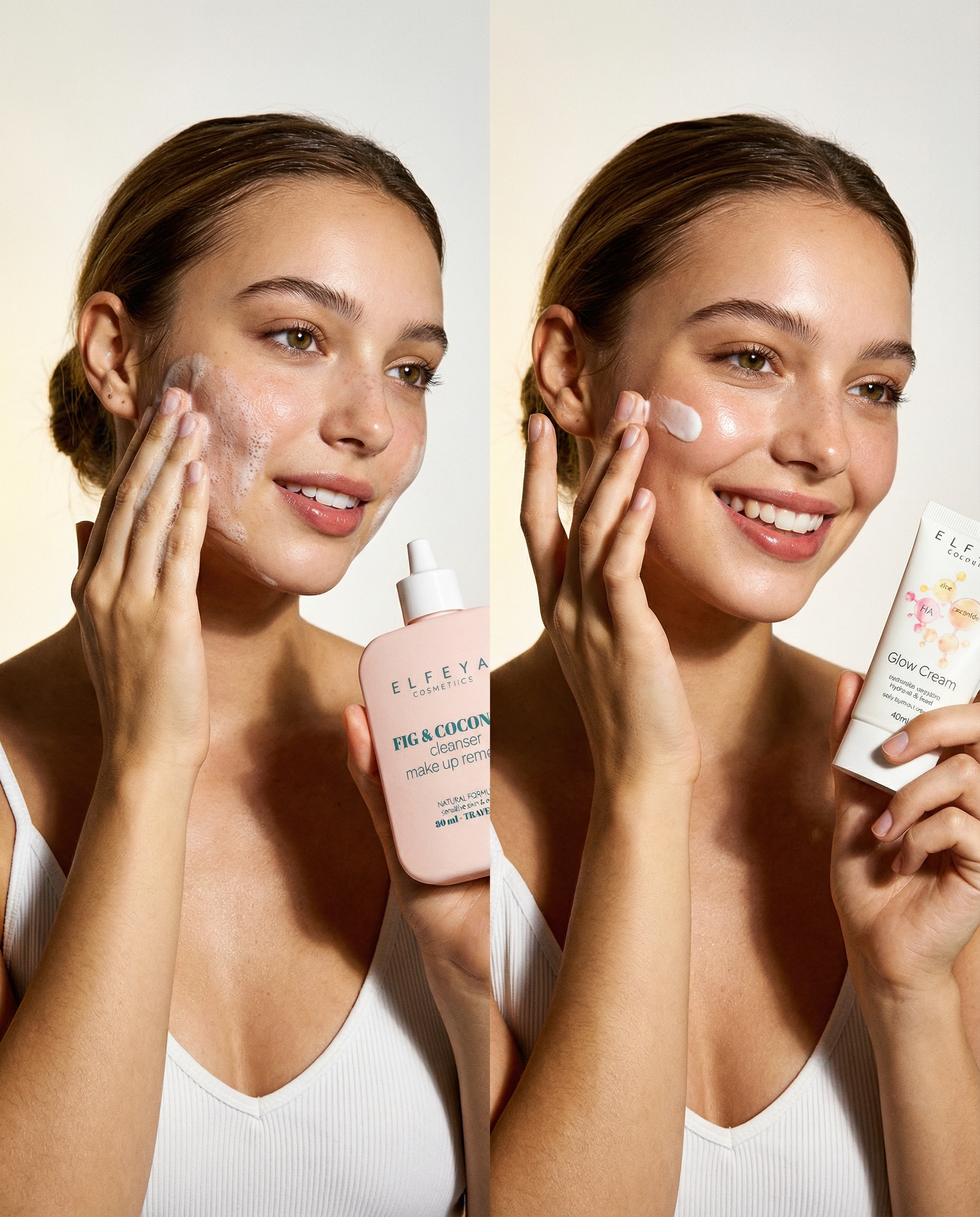 Face Care Travel Duo - Makeup Cleanser & Glow Cream