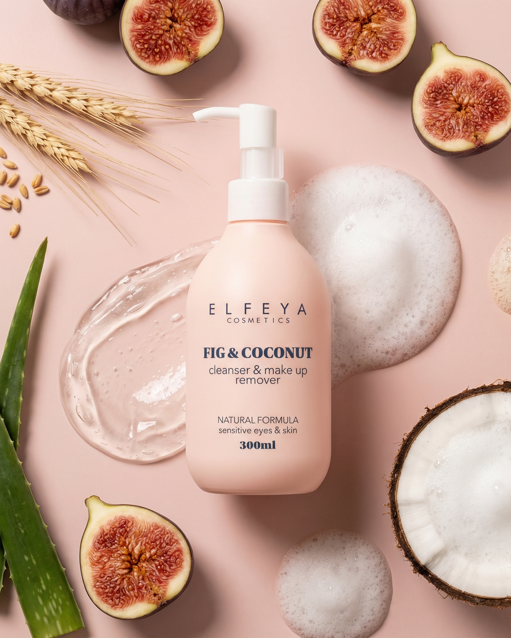 Fig & Coconut Makeup Removing Cleanser with Gentle Foam