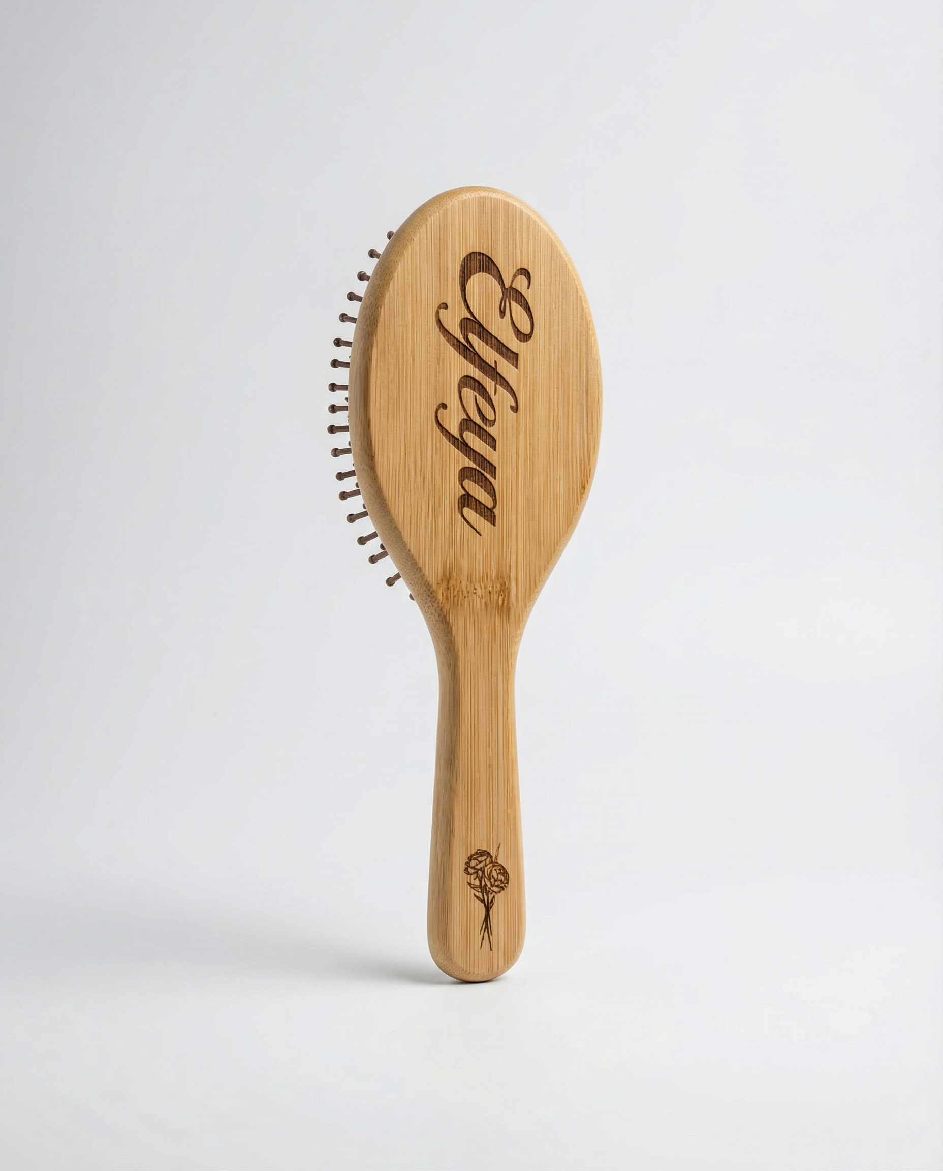 Wooden hair brush