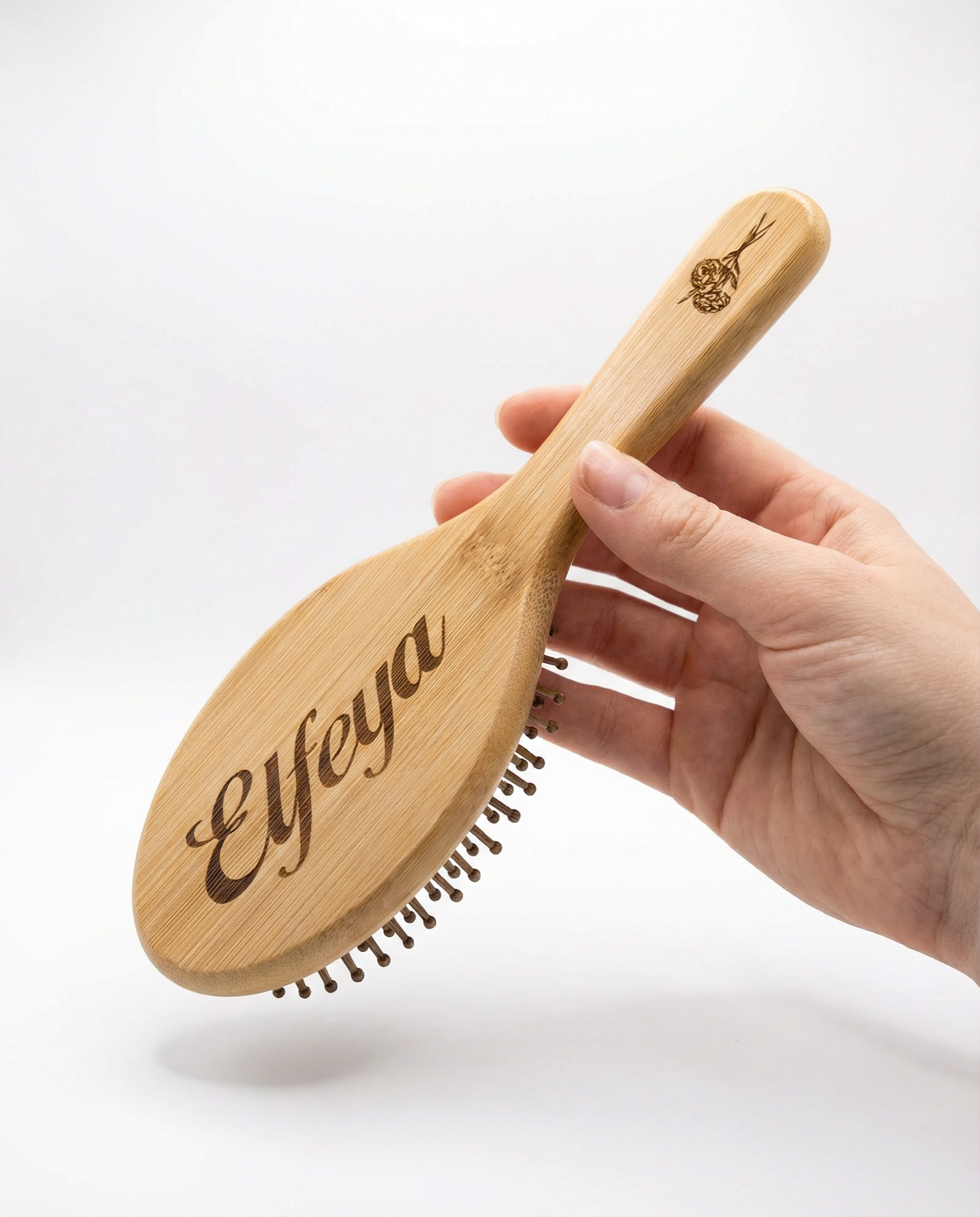 Wooden hair brush